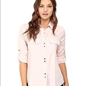 Baby Pink Blouse Double Button